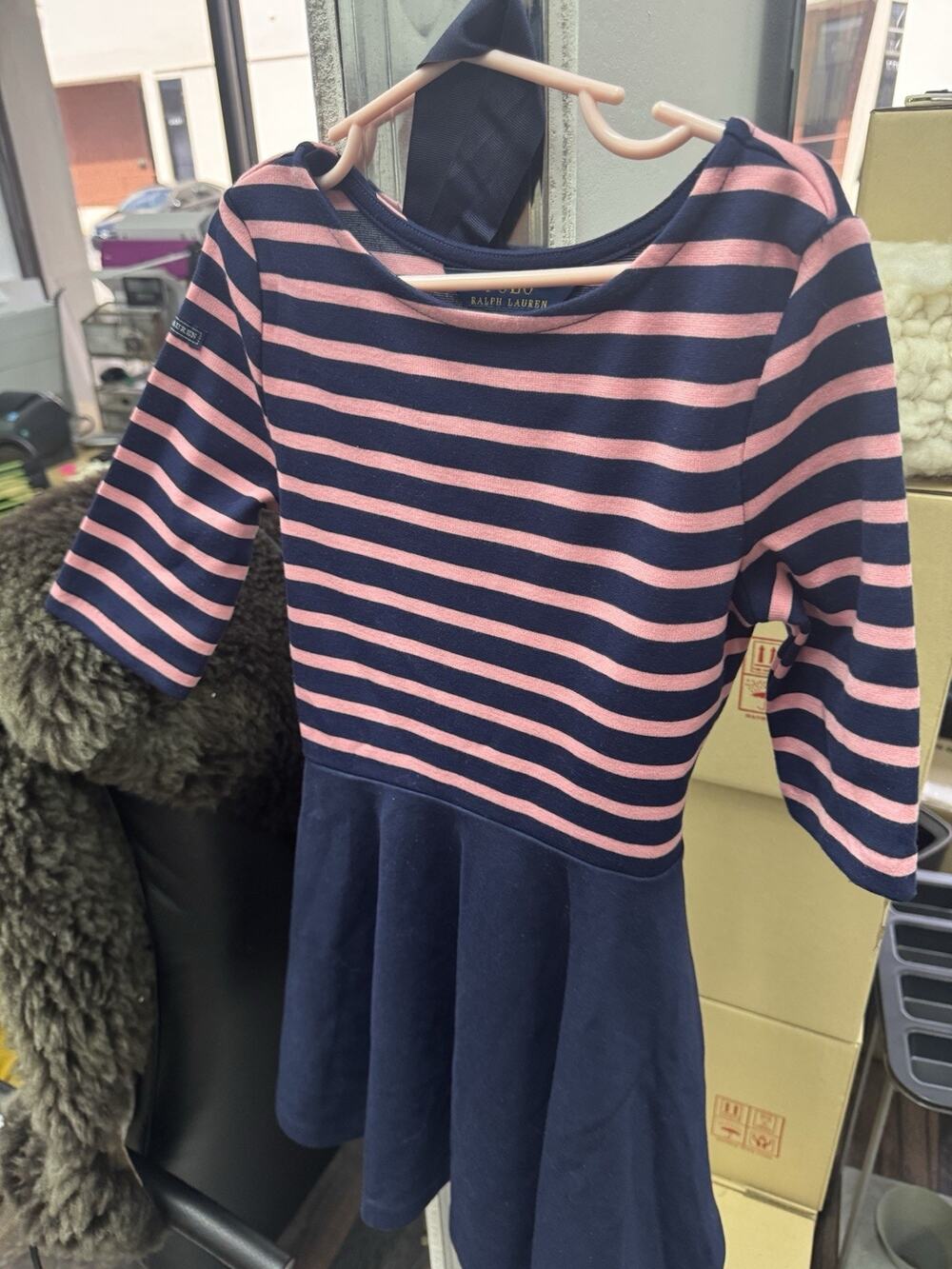 Polo Ralph Lauren Girls' Polo Dress Navy Size 6x